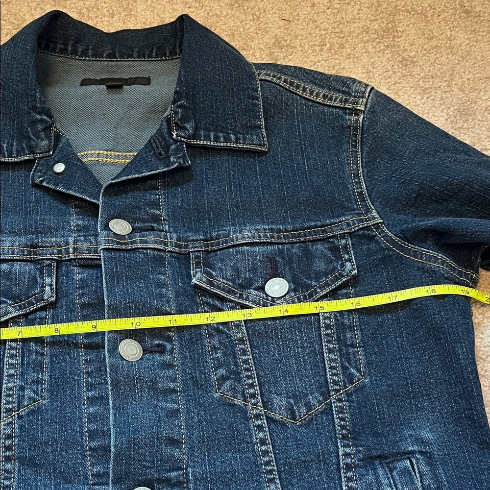 Uniqlo Dark Blue Denim Jacket Like New Size Small - Picture 10 of 13